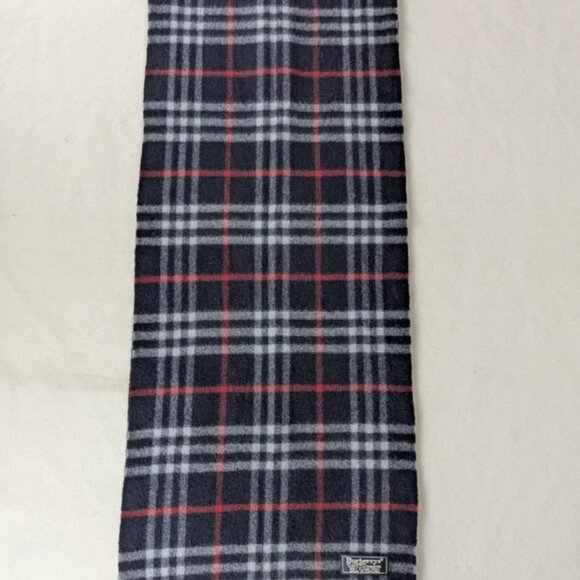 Authentic Burberry's Cashmere Check Scarf Blue – Unisex – Pre-Owned – Great Buy - Picture 4 of 7
